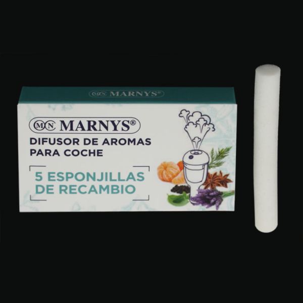 Recambios Difusor Coche 5 Esponjas - MARNYS