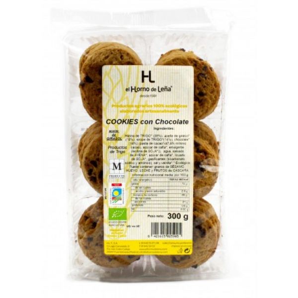 Biscoitos de Chocolate Ecológicos 220 g