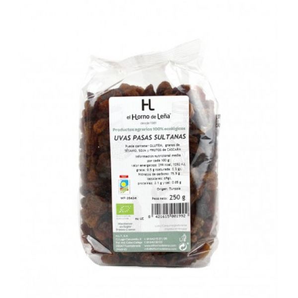 Sultana Passas Orgânicas 250 g - HORNO DE LEÑA