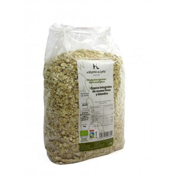 Copos de Avena Integrales Finos y Blandos  Eco 1 kg