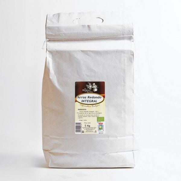 Arròs Rodó Integral Sac 5 kg - HORNO DE LEÑA