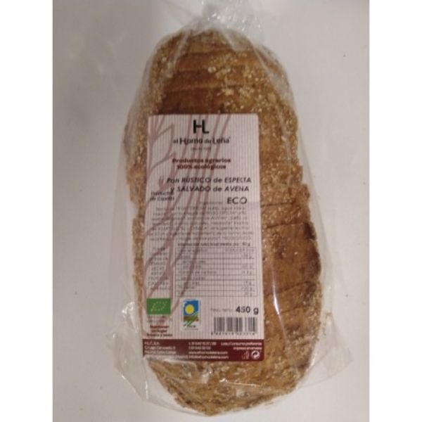 Rustic Spelled and Oat Bran Bread 450 g