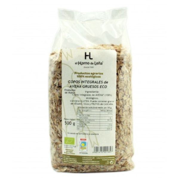 Copos de Avena Integrales Gruesos Eco 500 g