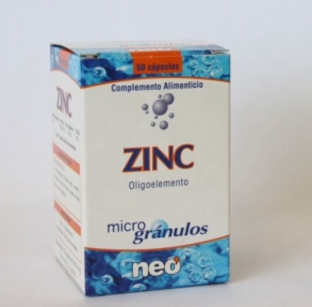 MICROGRÂNULOS DE ZINCO 50 Cápsulas - NEO