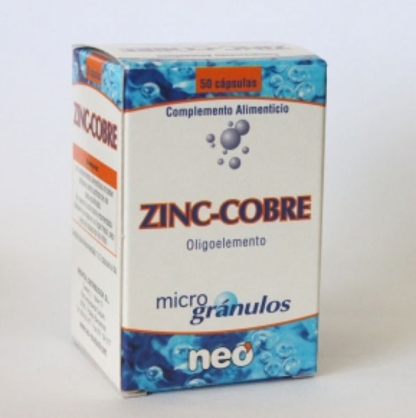 MICROGRANULES DE CUIVRE DE ZINC 50 Caps - NEO