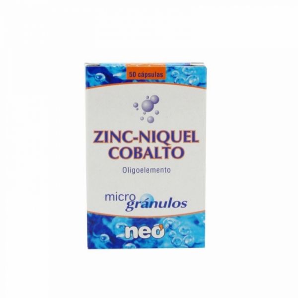 MICROGRÂNULOS DE ZINCO NÍQUEL COBALTO 50 Cápsulas