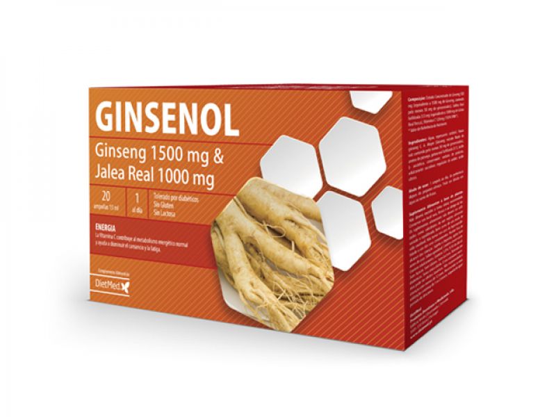 Ginsenol 20 Ampolas - DIETMED