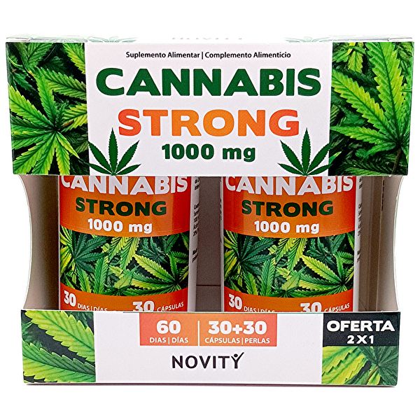 Cannabis Forte 1000 mg 30 Cápsulas + 30 Pérolas - Novity Img 2