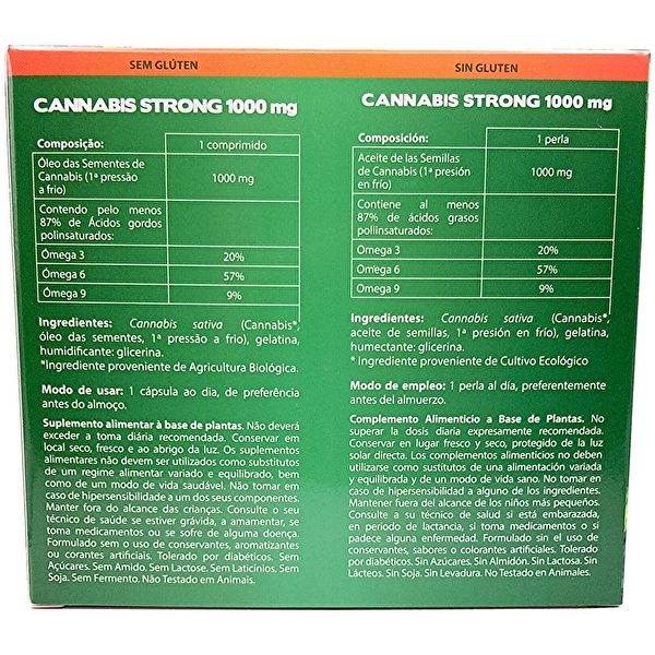 Cannabis Forte 1000 mg 30 Cápsulas + 30 Pérolas - Novity Img 3