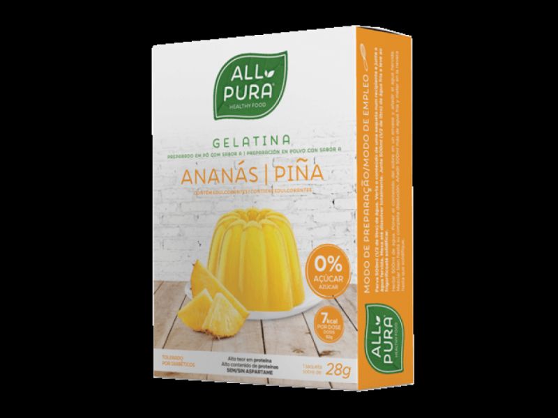 Ananas Zero Gelatin 28 g - DIETMED