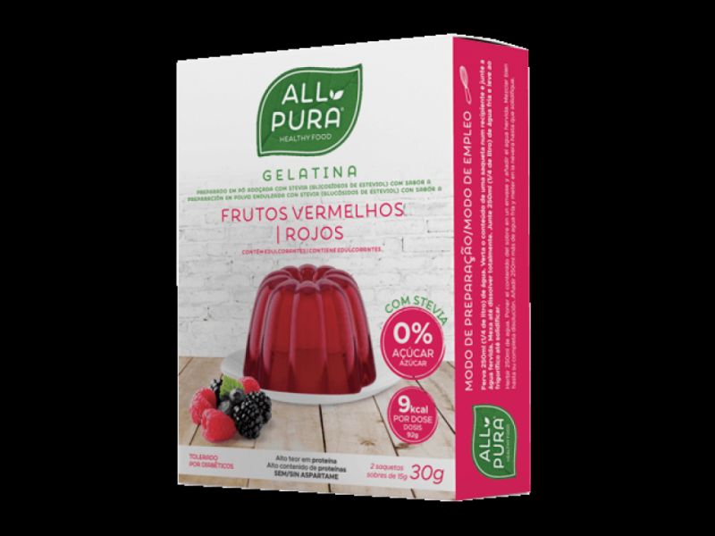 Gelatina Fruits Vermells Stevia 15 g X 2 - DIETMED