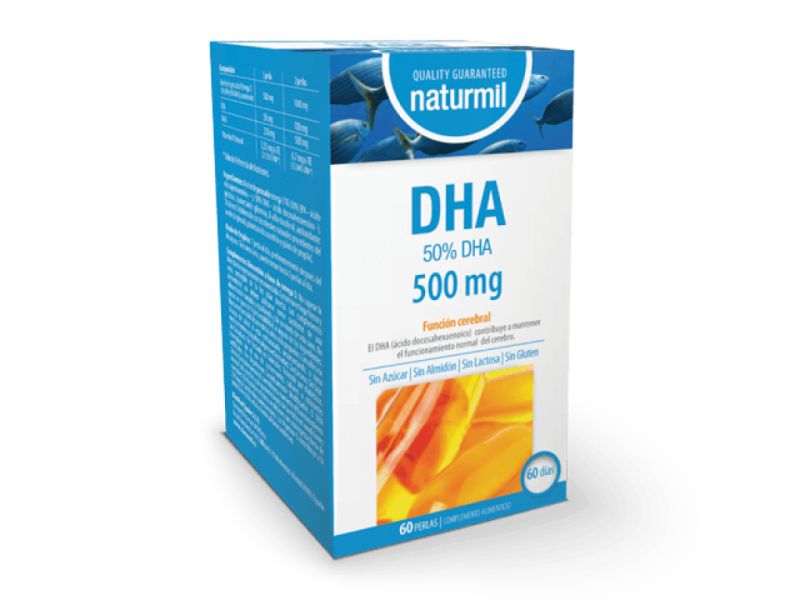 DHA 500 mg 60 Parels - NATURMIL