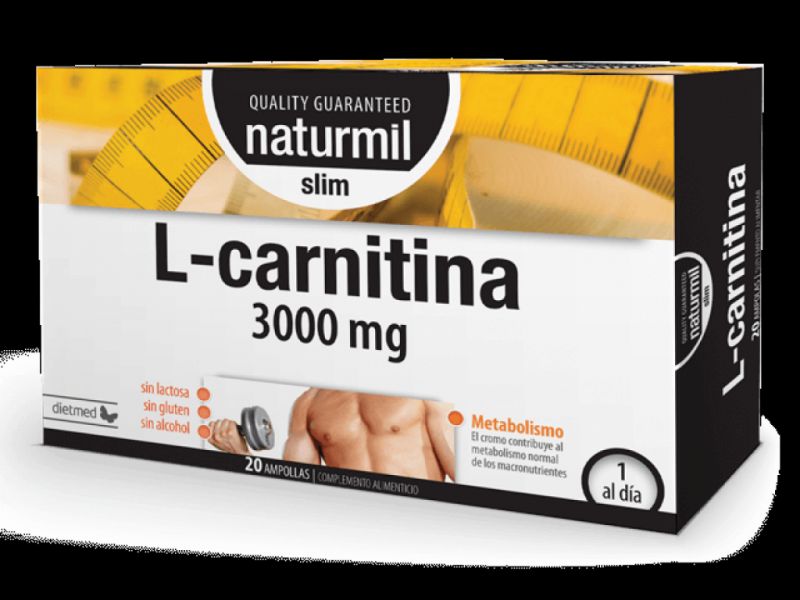 L-CARNITIN SLIM 3000 mg 20 Ampullen - NATURMIL