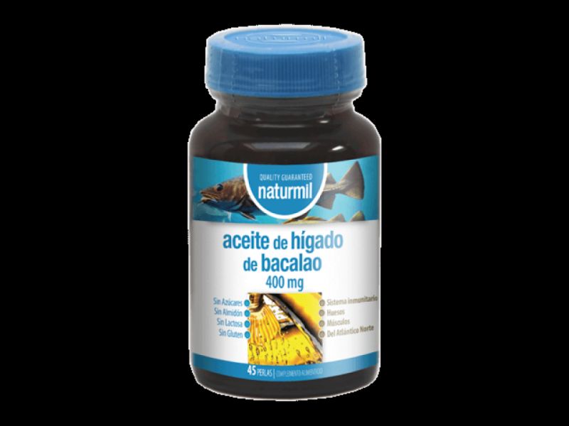 ACEITE DE HIGADO BACALAO 400 mg 45 Per - NATURMIL