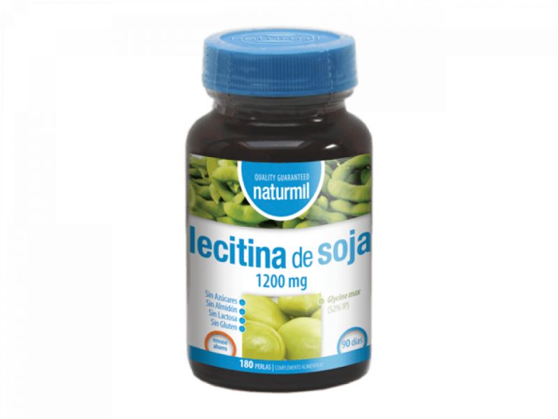 LECITINA DE SOJA 1200 mg 180 Perles - NATURMIL