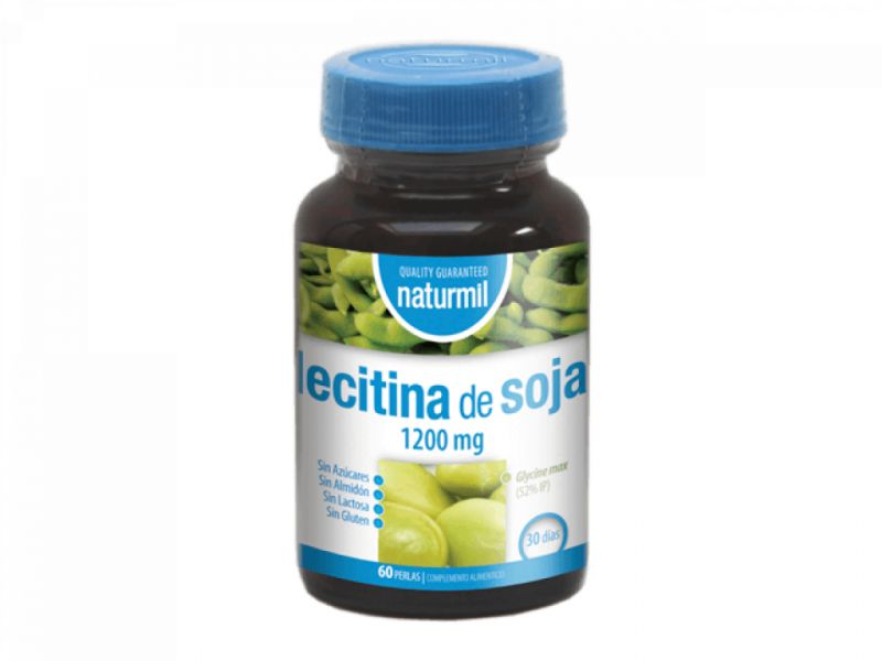 LECITINA DE SOJA 1200 mg 60 Perlas - NATURMIL