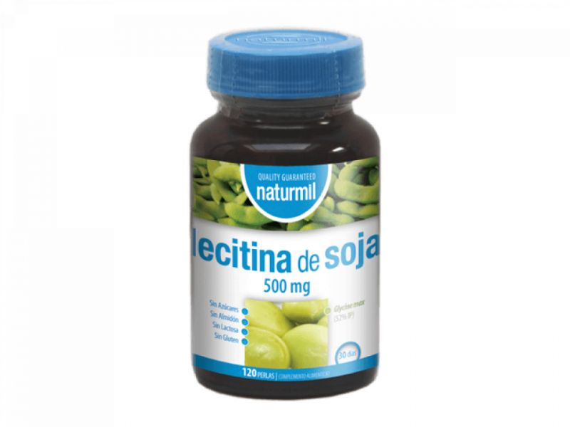 LECITINA DE SOJA 500 mg 120 Perlas - NATURMIL