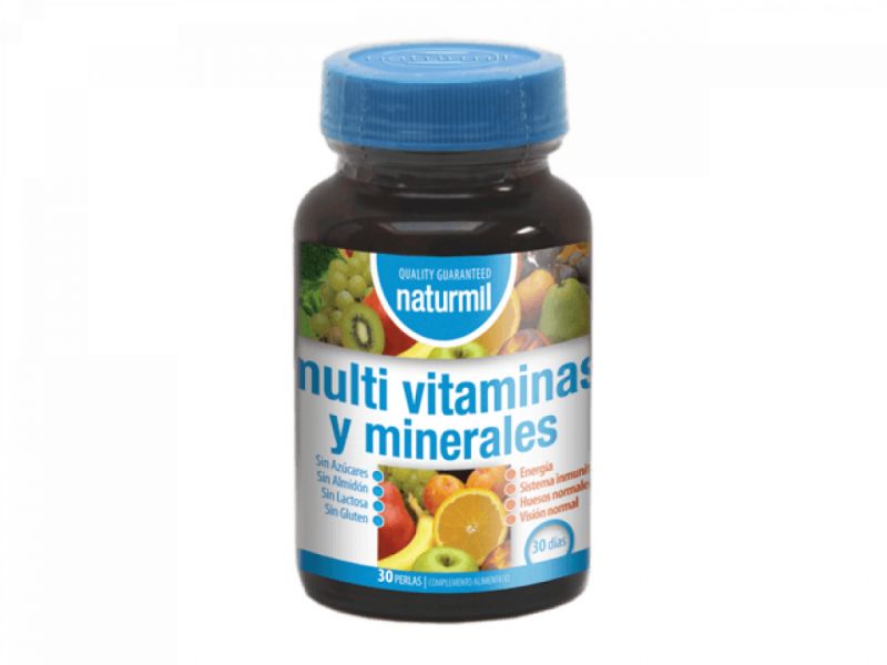 MULTIVITAMINAS & MINERALES 30 Perlas - NATURMIL