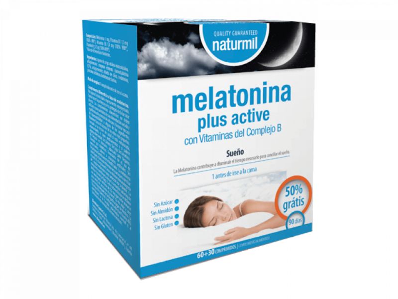 MELATONINE PLUS ACTIEF 60 Comp - NATURMIL