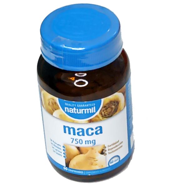 Maca 750 mg 60 Comp. Erhöht die Libido - NATURMIL Img 2