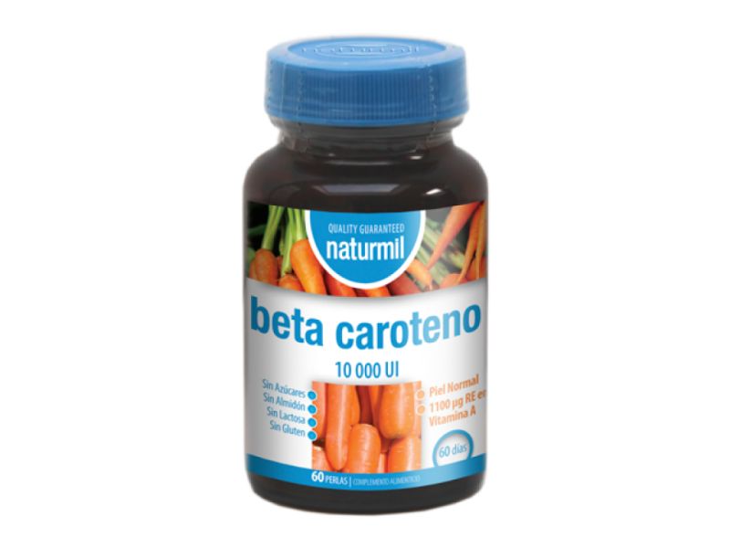 BÈTA-CAROTEEN 10.000 IE 60 Parels - NATURMIL