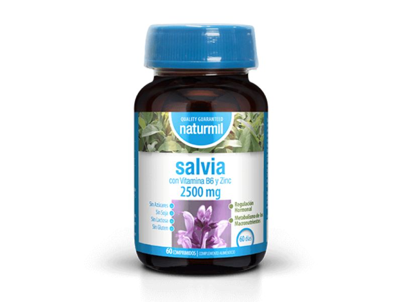 Sage 2500 mg 60 Tablets - NATURMIL