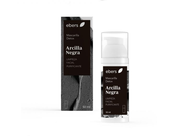 Maschera detox all'argilla nera 50 ml - EBERS