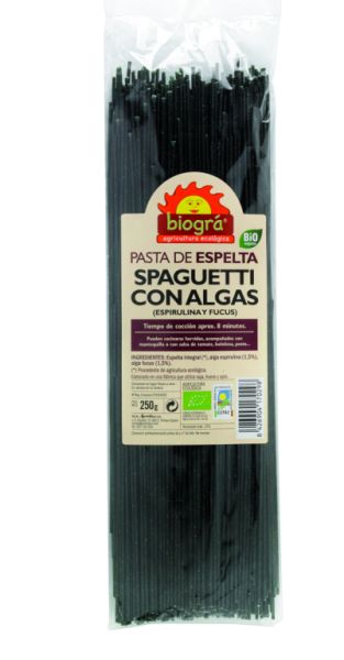 Espaguete Fucus Spirulina 250 g - BIOGRA