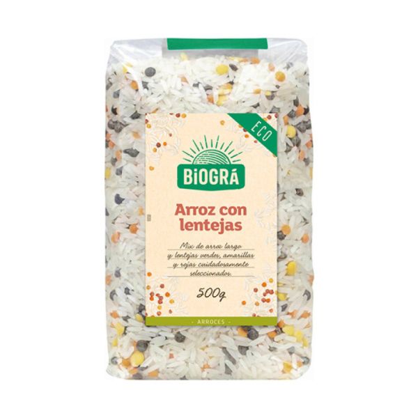 Arroz Con Lentejas 500 g - BIOGRÁ