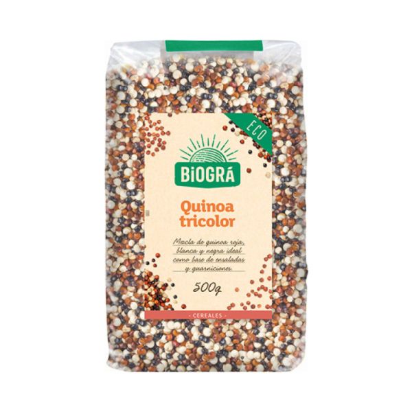 ECO Driekleurige Quinoa 500 g - BIOGRÁ