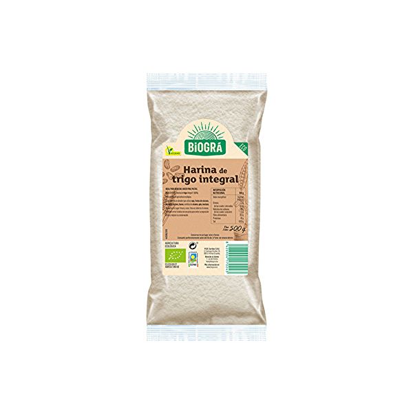 Farina de Blat Integral 500 g - BIOGRÁ