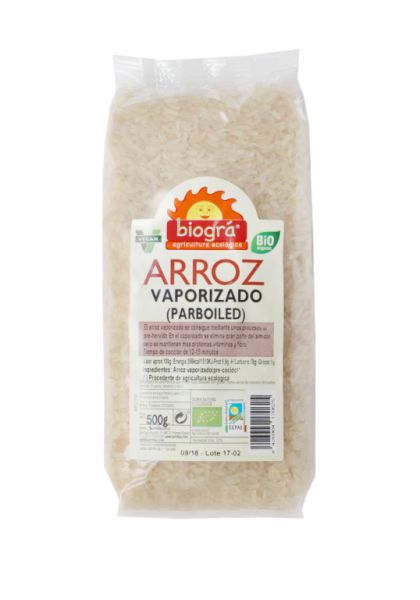 Arròs Vaporitzat BIO 500 g - BIOGRÁ