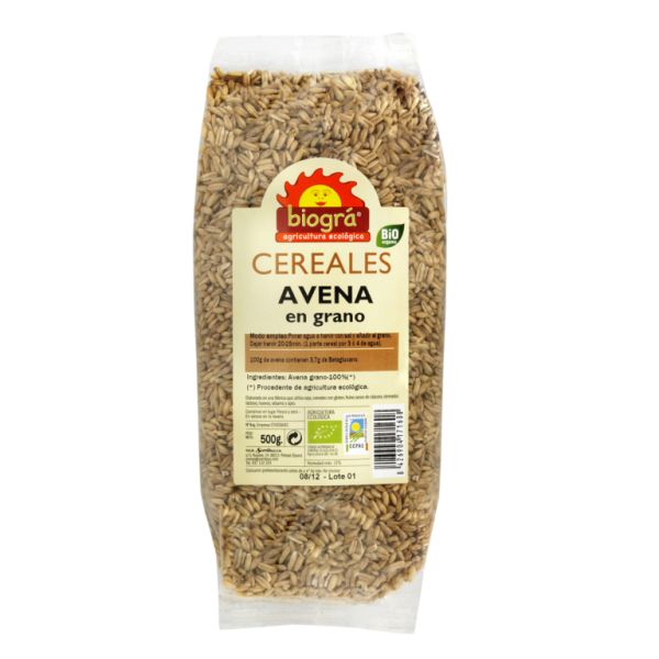 Avena Grano BIO 500 g - BIOGRÁ