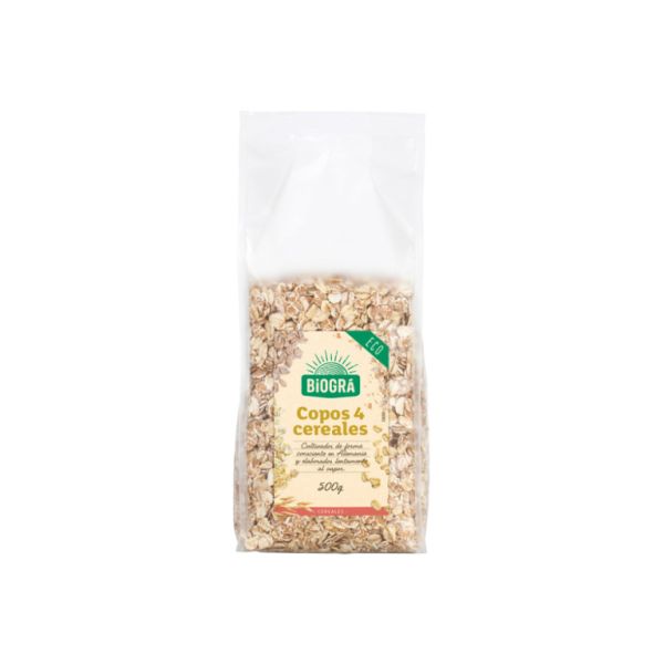 BIO 4 cereal flakes 500 g - BIOGRÁ