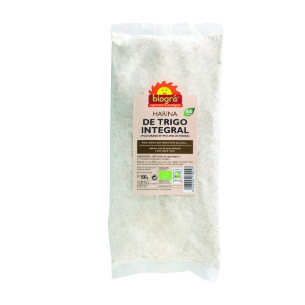 BIO Whole Wheat Flour 500 g - BIOGRÁ