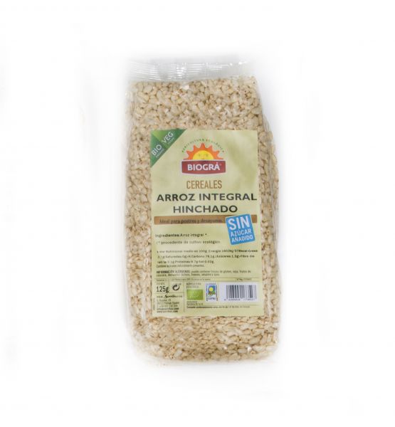 Arroz Integral hinchado BIO 125 g - BIOGRÁ