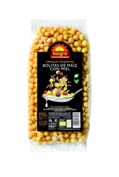 BIO Corn Balls with Honey 250 g - BIOGRÁ