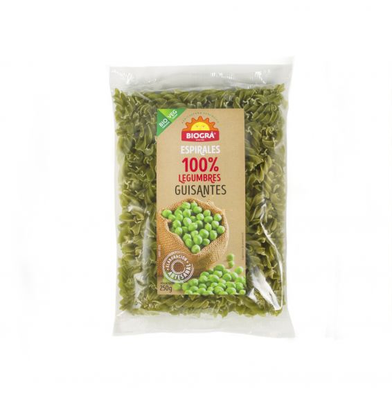 BIO Spiral Peas 250 g - BIOGRÁ