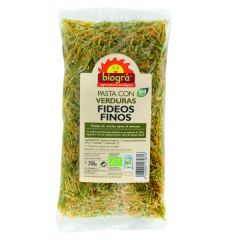 Comprar BIOGRÁ Fideo Fino con Verduras BIO 250 g Por 2,19€