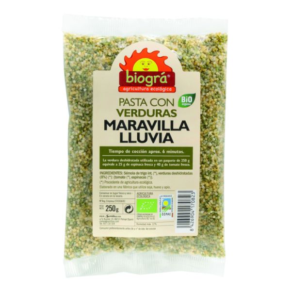 Macarrão Maravilha com Legumes BIO 250 g - BIOGRA