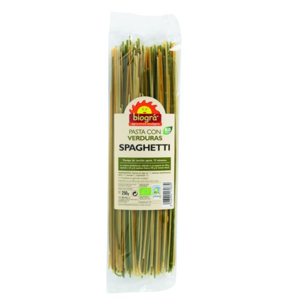 Spaghetti met BIO Groenten 250 g - BIOGRÁ