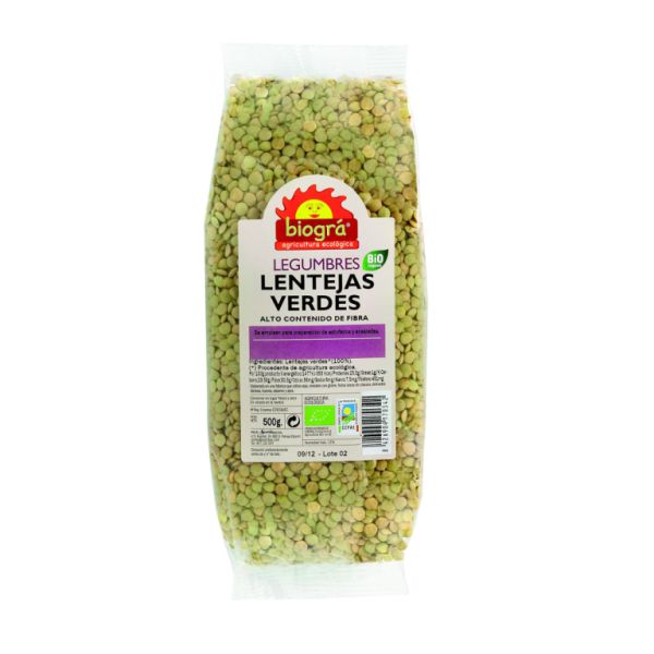 Green Lentils BIO 500 g - BIOGRÁ