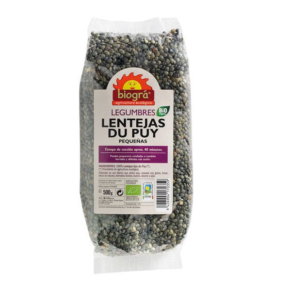 Du Puy Kleine Biologische Linzen 500 g - BIOGRÁ