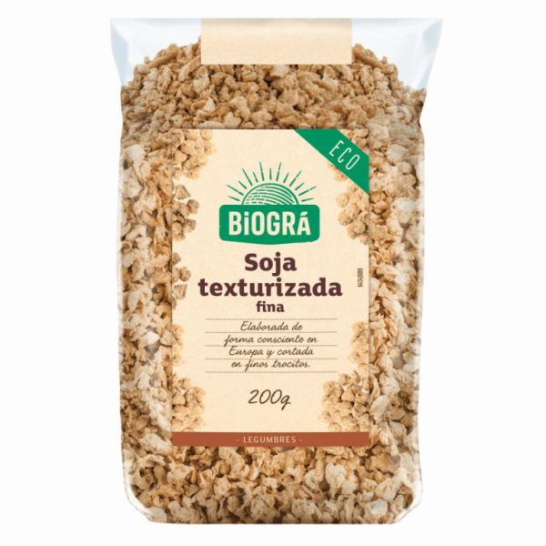 ECO Sojabonen met Fijne Textuur 200 g - BIOGRÁ