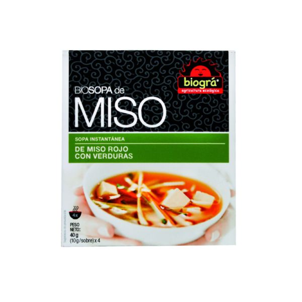 Sopa de Miso com Legumes 40 g - BIOGRA