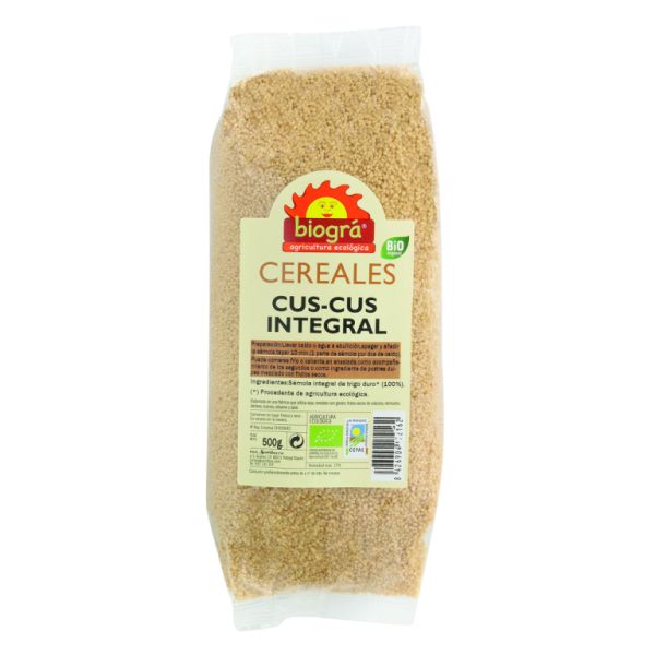 Couscous Intégral BIO 500 g - BIOGRÁ