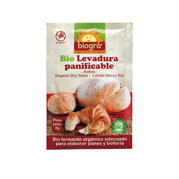 Levadura Panificable BIO 9 g - BIOGRÁ