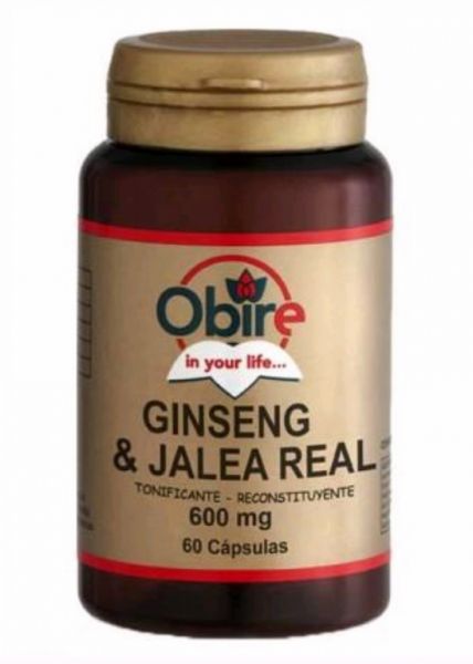 GINSENG + GELEA REIAL 600 mg 60 Caps - OBIRE