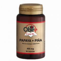 Buy OBIRE PAPAYA + PINEAPPLE 400 mg 90 Caps By 11,00€