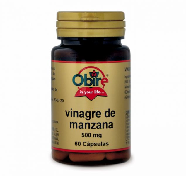 VINAGRE DE MAÇÃ 500mg 60 Cápsulas - OBIRE